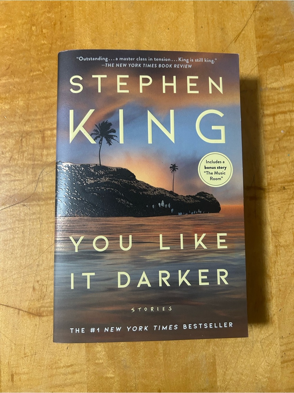 Stephen King You Like It Darker - Paperback Book in Brown and Orange